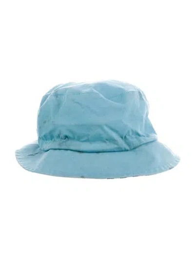 Pre-owned Burberry Reversible Bucket Hat In Blue
