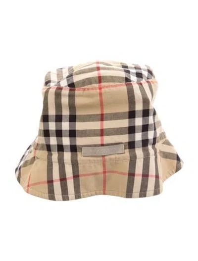 Pre-owned Burberry Reversible Bucket Hat In Neutral