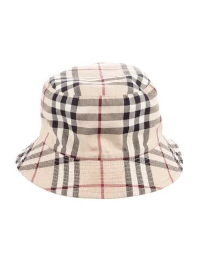 Pre-owned Burberry Reversible Bucket Hat. In Neutral