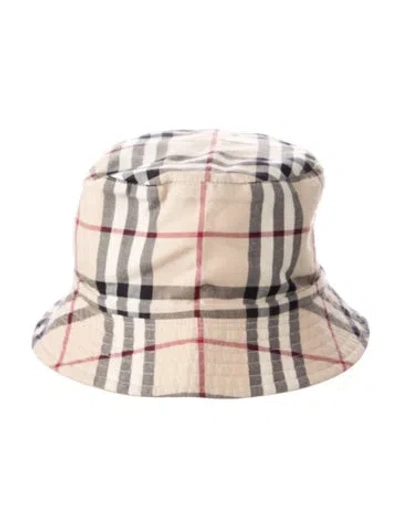 Pre-owned Burberry Reversible Bucket Hat In Neutral