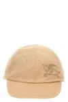 Burberry Reversible Check Pattern Beige Baseball Cap In Yellow