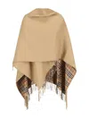 Burberry Reversible Cape In Neutral
