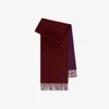 Burberry Reversible Cashmere Scarf In Brown