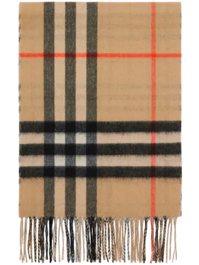 Burberry Reversible Cashmere Scarf In Neutrals