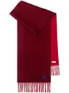 Burberry Reversible Cashmere Scarf In Red