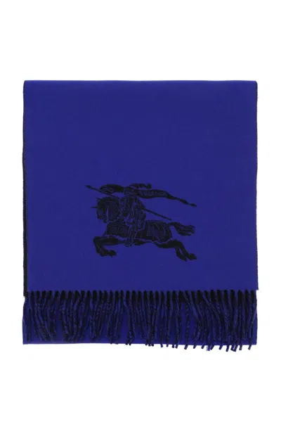 BURBERRY REVERSIBLE CASHMERE SCARF WITH JACQUARD EQUESTRIAN KNIGHT DESIGN FOR MEN