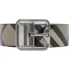 Burberry Reversible Check B Buckle Belt