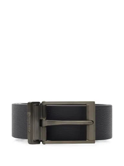 Burberry Reversible Check Belt In 褐色