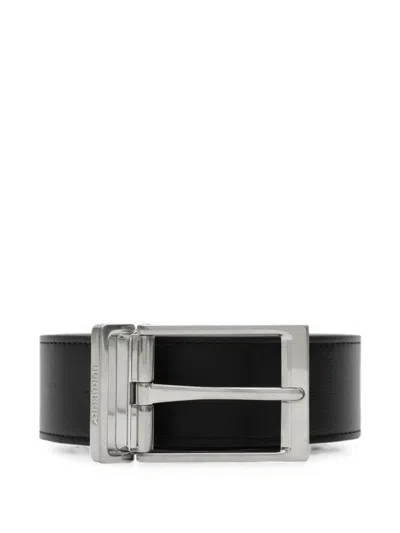 Burberry Reversible Check Belt In 蓝色