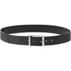 Burberry Reversible Check Belt In Navy