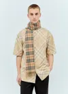 BURBERRY REVERSIBLE CHECK CASHMERE SCARF