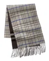 Burberry Reversible Check Cashmere Scarf In Grey