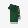 BURBERRY BURBERRY REVERSIBLE CHECK CASHMERE SCARF