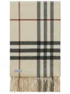 Burberry Reversible Check Cashmere Scarf In Neutrals