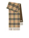 Burberry Reversible Check Cashmere Scarf In Nude & Neutrals