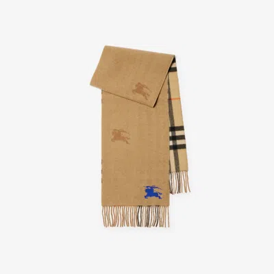 BURBERRY BURBERRY REVERSIBLE EKD CHECK CASHMERE SCARF