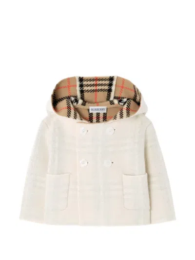 Burberry Babies' Reversible Check Duffle Coat In Neutrals
