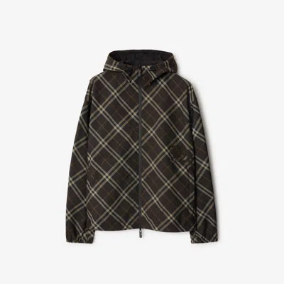 BURBERRY BURBERRY REVERSIBLE CHECK HOODED JACKET
