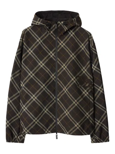 Burberry Embroidered Polyester Reversible Jacket In Multi