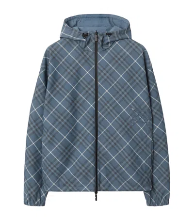 BURBERRY REVERSIBLE CHECK HOODED JACKET