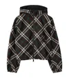 Burberry Reversible Checked Jacket In Black