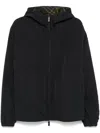 Burberry Reversible Check Jacket In Black