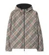Burberry Trafford Reversible Windbreaker Jacket In Gray