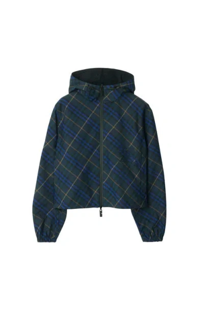 BURBERRY BURBERRY REVERSIBLE CHECK HOODED JACKET