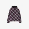 Burberry Reversible Check Jacket In Pansy