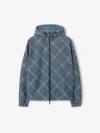 Burberry Reversible Check Jacket In Pewter