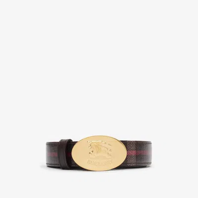 BURBERRY BURBERRY REVERSIBLE CHECK KNIGHT STAMP BELT​
