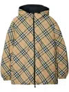 BURBERRY REVERSIBLE CHECK NYLON PUFFER JACKET