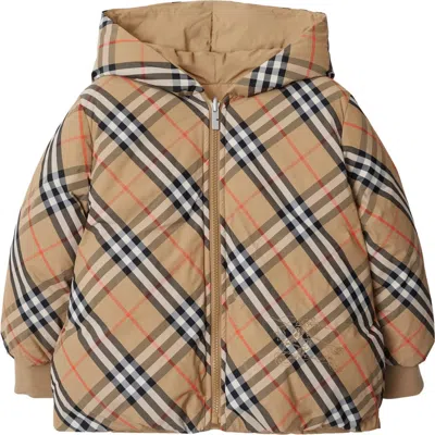 BURBERRY BURBERRY REVERSIBLE CHECK NYLON PUFFER JACKET