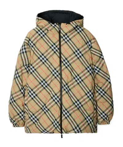 BURBERRY REVERSIBLE CHECK NYLON PUFFER JACKET