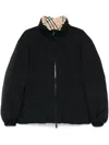 Burberry Reversible Check Puffer Jacket In Sand Ip Check