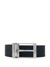 Burberry Reversible Check-pattern Belt In Black
