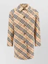 Burberry Reversible Cotton Gabardine Coat With Iconic Motif In Multi