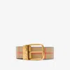 Burberry Reversible Check Pin Belt In Multi