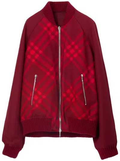 Burberry Reversible Bomber Jacket In Ripple Check