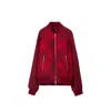 Burberry Reversible Bomber Jacket In Red