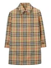 Burberry Check Reversible Coat In Neutrals