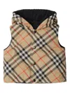 Burberry Vintage-check Padded Reversible Gilet In Neutrals