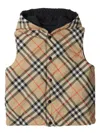 Burberry Reversible Check-print Gilet In Neutrals