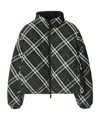 Burberry Embroidered Polyester Reversible Jacket In Black