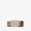 Burberry Checked Reversible Belt In Sand/black