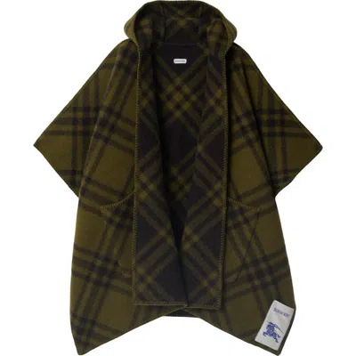 BURBERRY BURBERRY REVERSIBLE CHECK WOOL CAPE