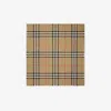 Burberry Lightweight Check Pattern Scarf With Fringed Edges