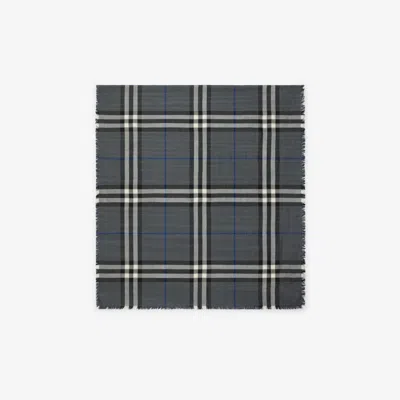 Burberry Reversible Check Wool Silk Scarf