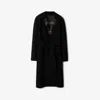 Burberry Mid-length Reversible Wool Car Coat In Black