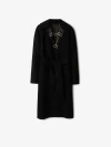 Burberry Mid-length Reversible Wool Car Coat In Black